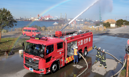 FireDos Zumischsystem in einem Feuerwehrfahrzeug