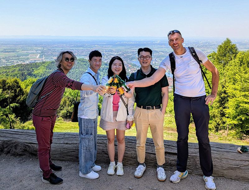 Trip to Heidelberg: having a good time