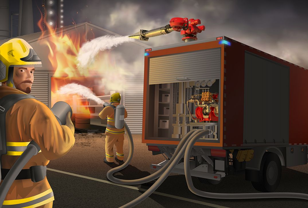 Löschtechnik für Feuerwehren