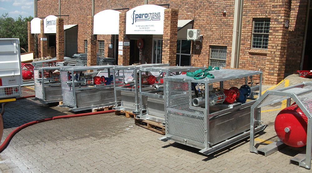 FireDos Zumischsysteme montiert auf tragbaren Skids FireDos Zumischsysteme montiert auf tragbaren Skids
