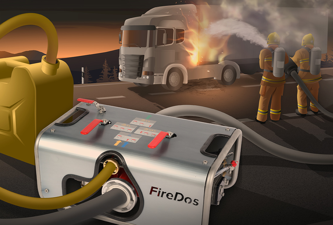 Portable proportioners for fire brigades