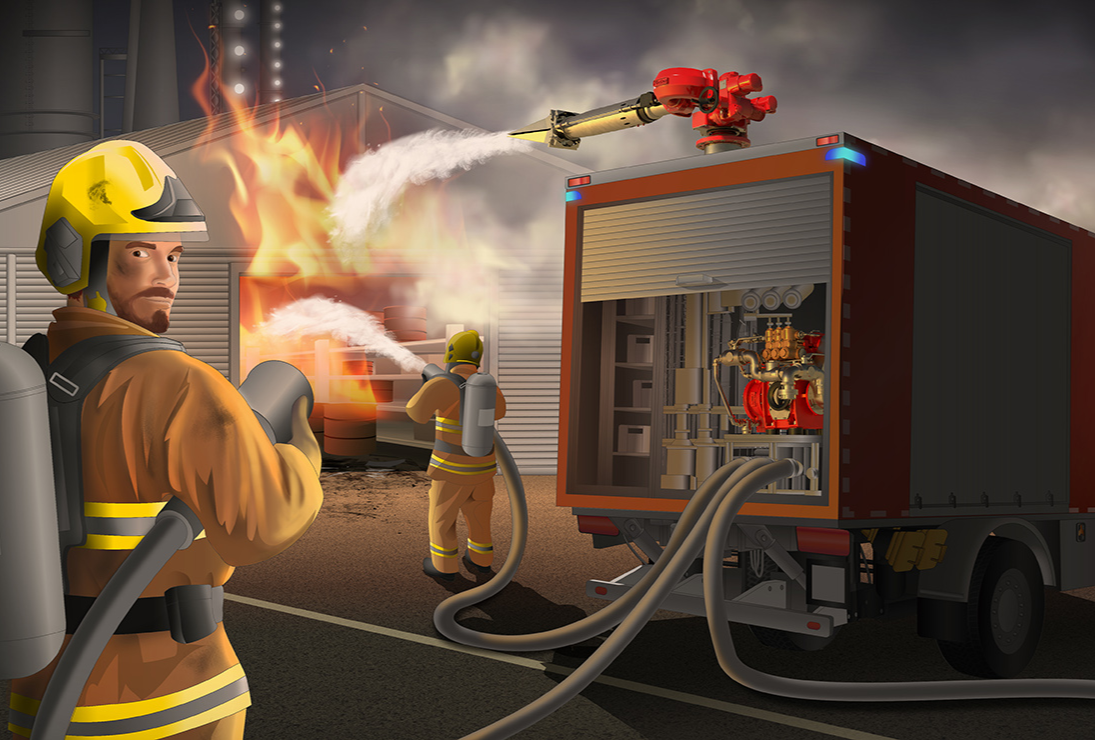 Proportioners for fire trucks