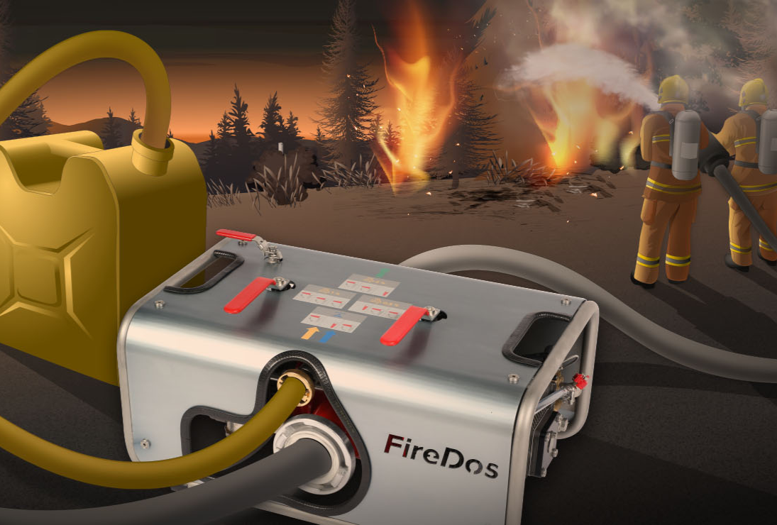 Portable proportioners for fire brigades