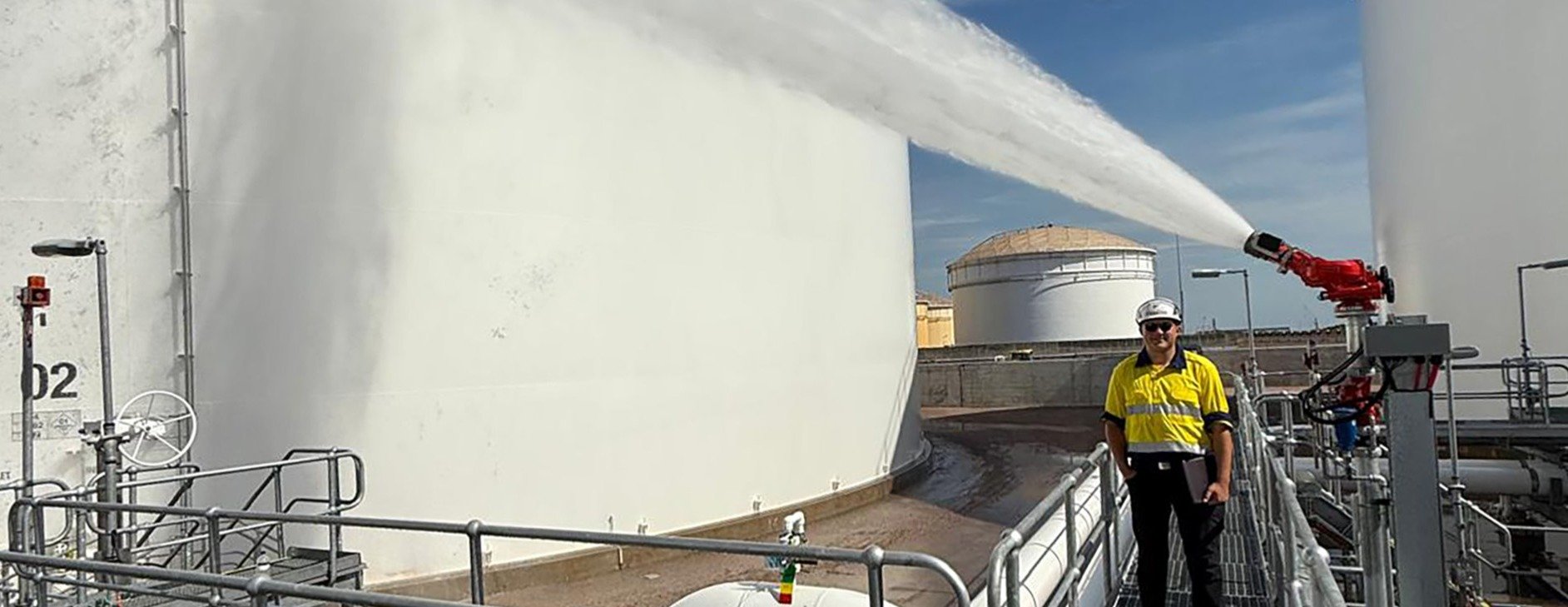 FireDos extinguishing monitors in Australian tank storage facility