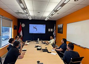 Engineering team of Rotaflow in a meeting