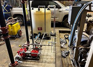 Installation of a FireDos proportioner by Rotaflow