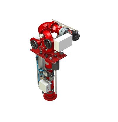 FireDos monitor lift in park position