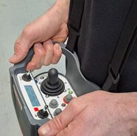 Remote radio control for FireDos fire monitors