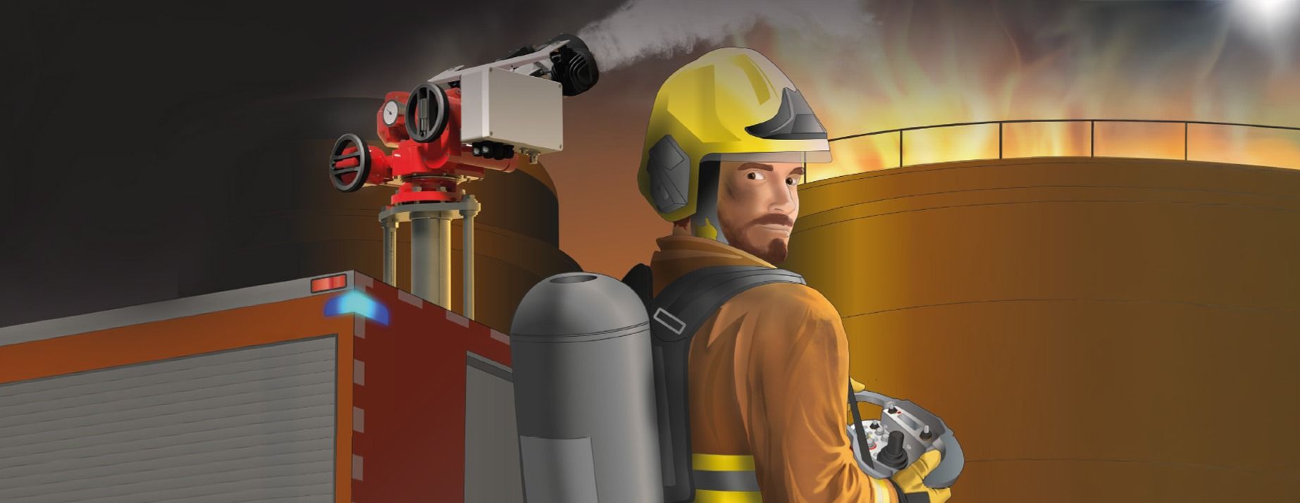 FireDos extinguishing monitors for fire brigades