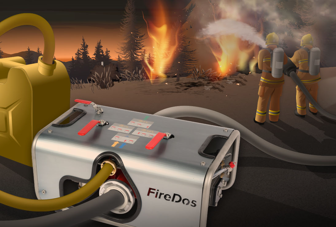 Portable proportioners for fire brigades