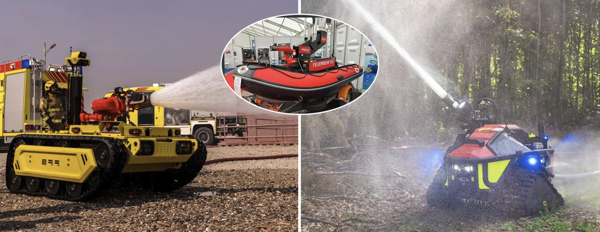 Robotic Firefighting Systems with FireDos fire monitors