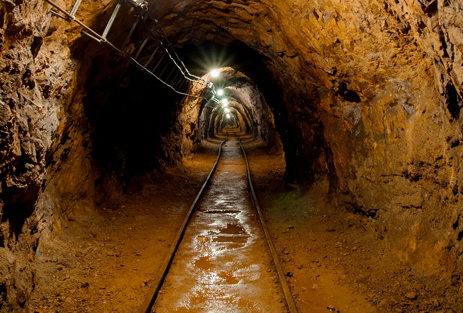 A tunnel in a mine
